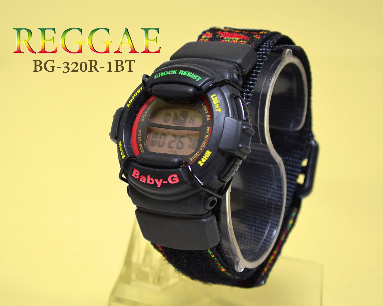 特価 Baby-G REGGAE BG-320R-1BT ベビーＧ レゲー 1996 : Cochi.ka.ka （東風かか ）