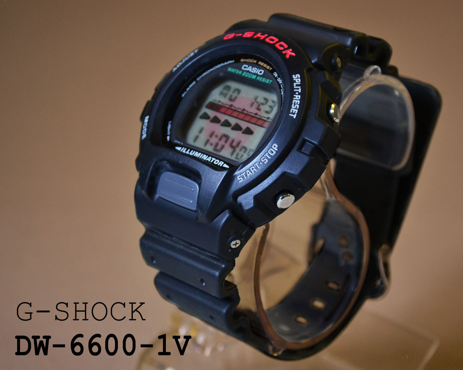 G-SHOCK DW-6600C-1V ELバックライト初搭載の海外版 95年 カシオ 貴重