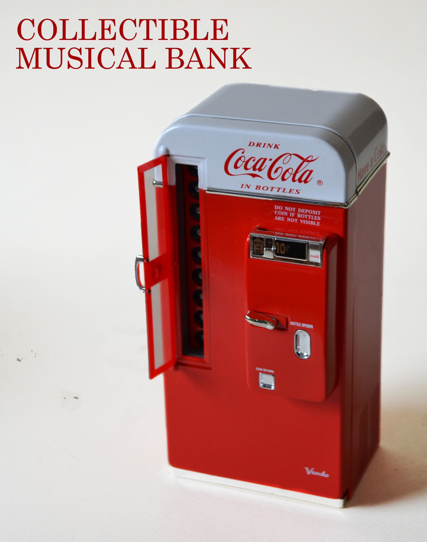 レア！】コカ・コーラ 自動販売型 貯金箱 ミュージックバンク 