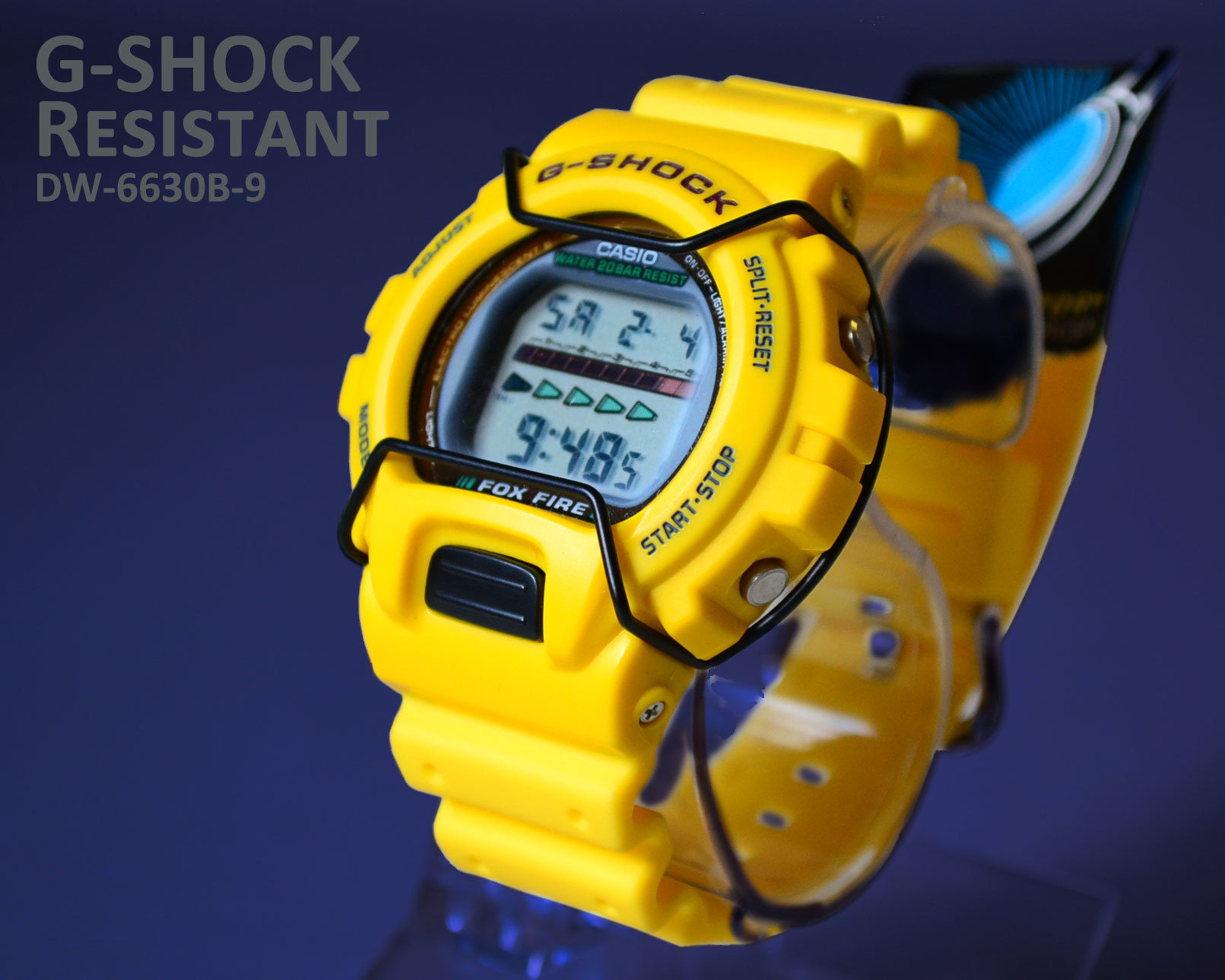 1円スタートG-SHOCK Resistant DW-6630B-9 FOX FIRE フォックス