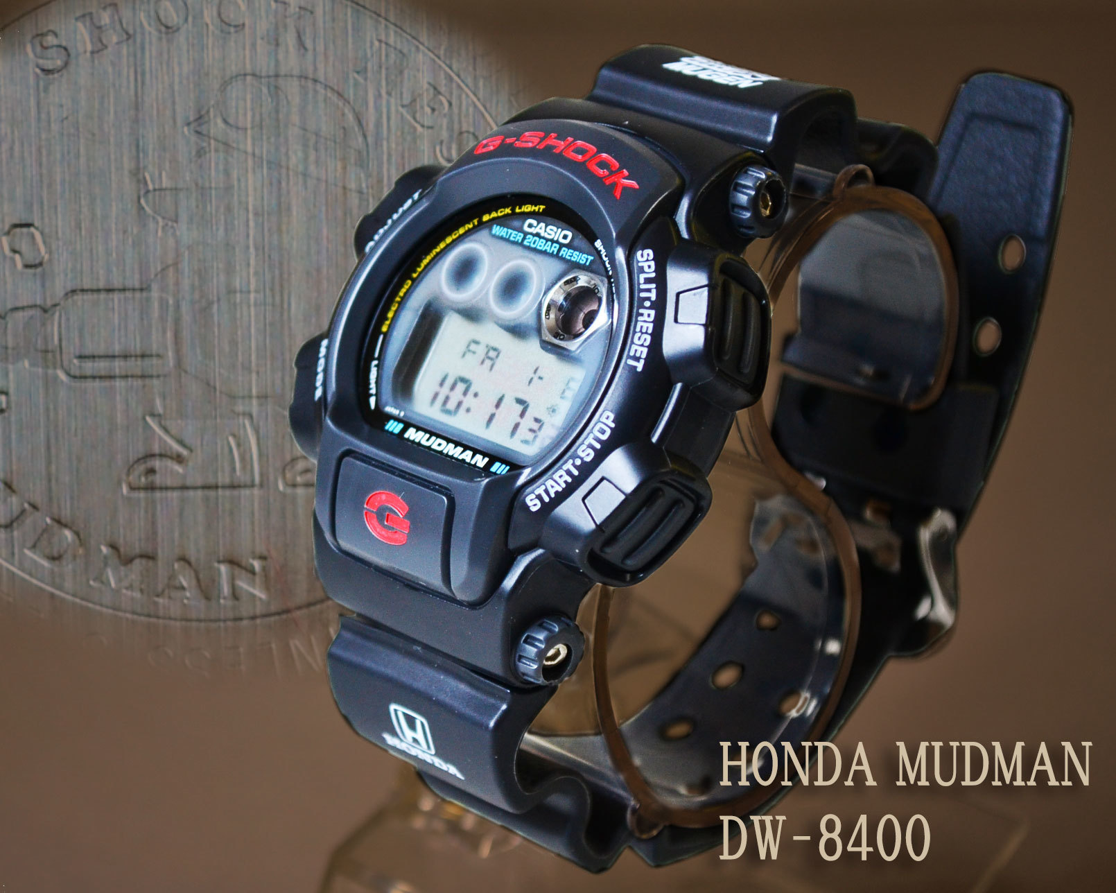 限定品：無限HONDA G-SHOCK DW-8400 MUGEN MUDMAN 美品＜訳あり特価＞